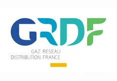 Logo GRDF client ayant fait confiance à Odia Groupe pour son immobilier d'entreprise en Bretagne